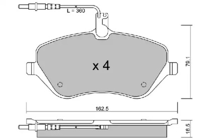 Комплект тормозных колодок AISIN BPPE-1011